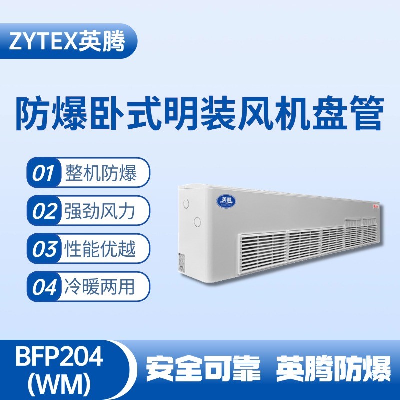 BFP204(WM) 臥式明裝防爆風(fēng)機盤管 油站儲藏庫使用
